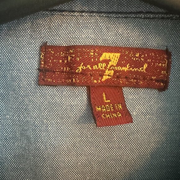 7 FOR ALL MANKIND YOUTH LONGSLEEVE - SIZE LARGE - Picture 3 of 4